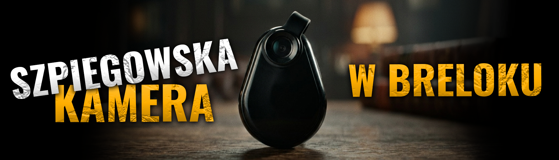 Banner produktowy mini kamera w breloczku