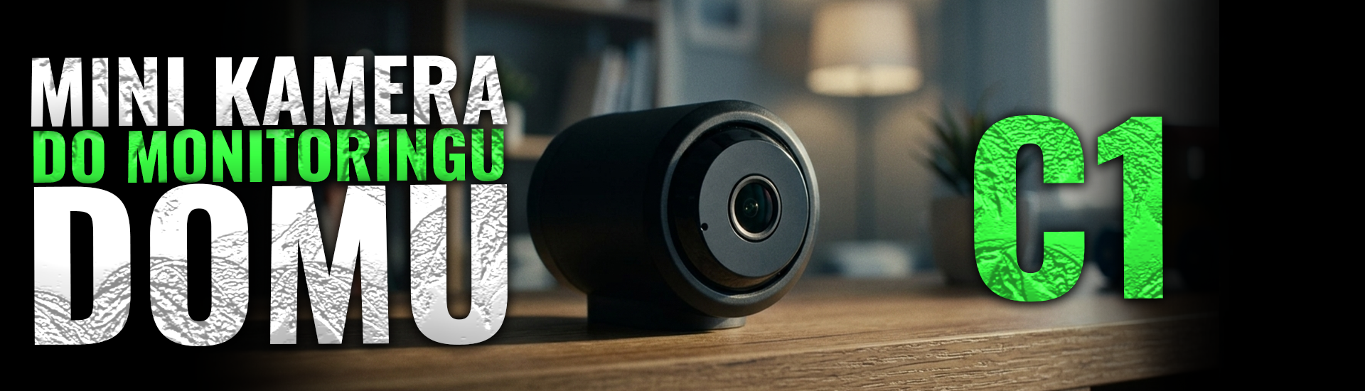 Banner produktowy przenośny mini kamera C1