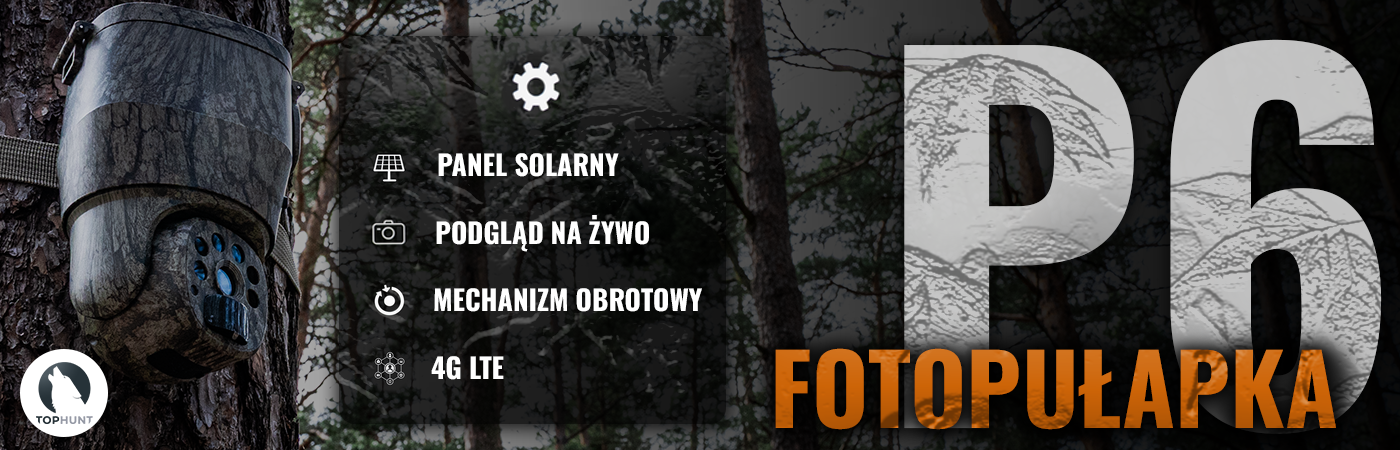 Banner promujący fotopułapkę P6