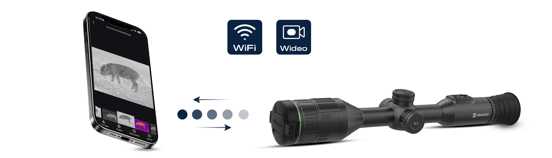 Funkcja WiFi oraz nagrywania wideo w noktowizorach