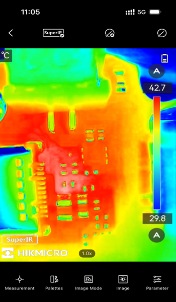 kamera termowizyjna dla elektronika