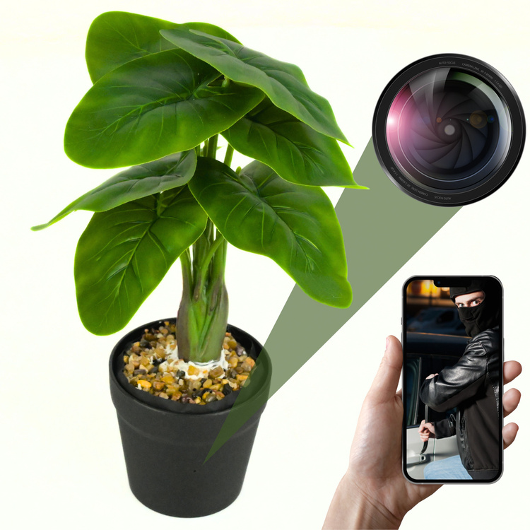 Zdjęcie Mini kamera WiFi w kwiatku