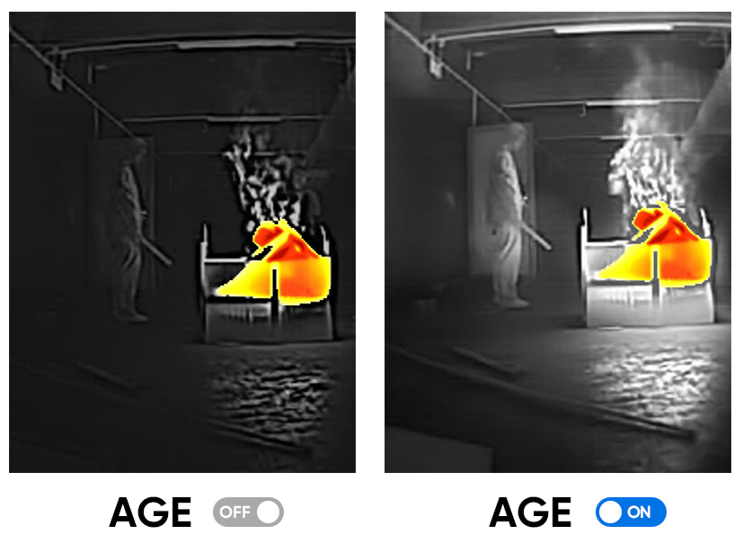 Kamera termowizyjna dla straży pożarnej kontrast obrazu