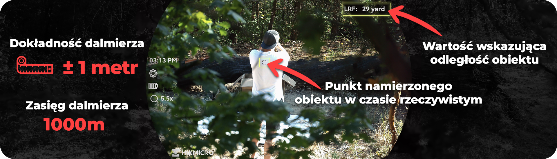 LRF Kamera nm 4K HE25L Habrok  termowizyjna 850 HIKMICRO