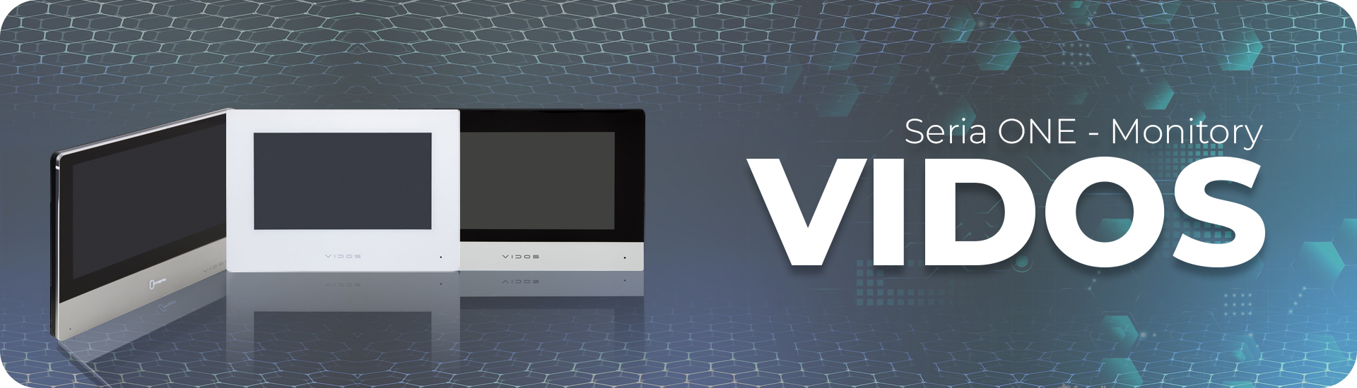 ONE M2010W IP wideodomofonu Monitor Vidos Biały