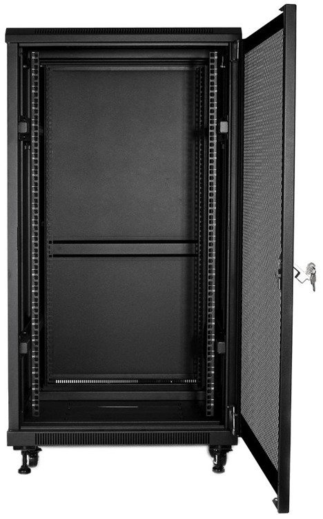 Szafa Rack 18U 19" 600 z siatką R19-18U/600 S6618DP