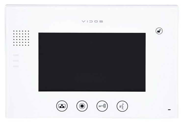 Zestaw Vidos Skrzynka na listy z wideodomofonem S551-SKM + Monitor M670W biały