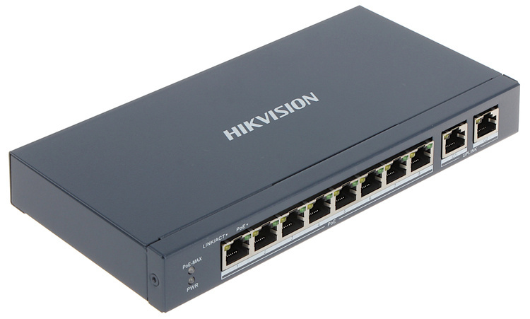 Switch POE DS-3E0310P-E/M 8-PORTOWY Hikvision