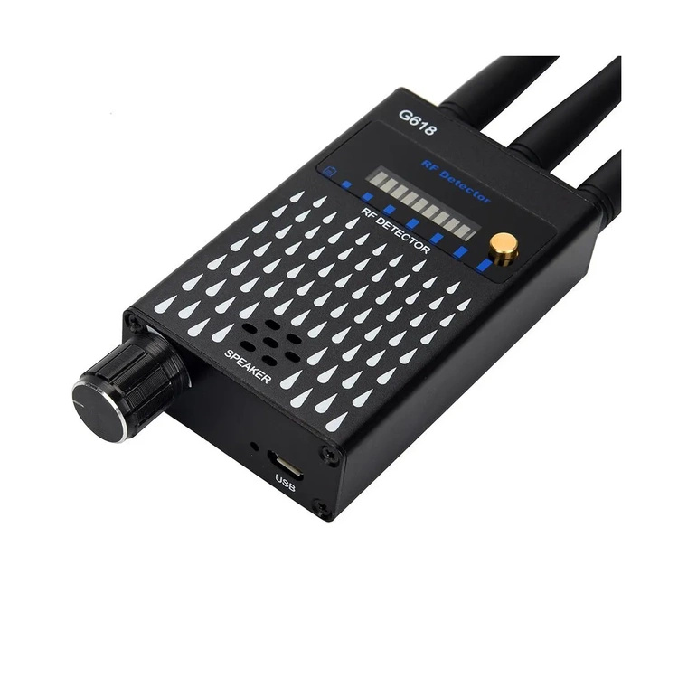 Wykrywacz podsłuchów, kamer i lokalizatorów GPS – MK618 do skanowania pomieszczeń 