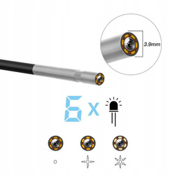 Kamera INSPEKCYJNA ENDOSKOP 10M 6LED FULL HD 3.9mm