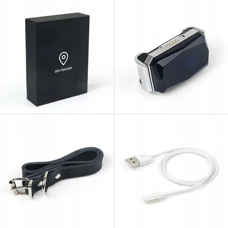 Lokalizator GPS dla Psa i Kota MK12P 25g Lekki Skórzana Obroża