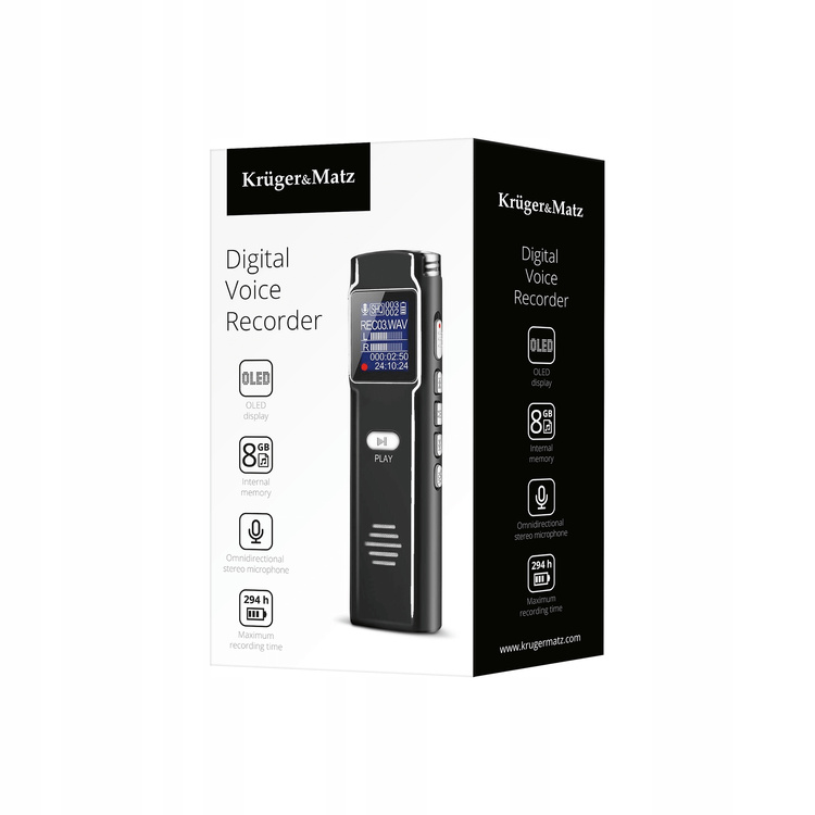 Dyktafon cyfrowy szpiegowski z czujnikiem głosu 8GB