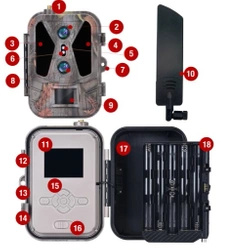 Zestaw Fotopułapka z podglądem na żywo HC-950Pro AKU + Preparat do wabienia dzików