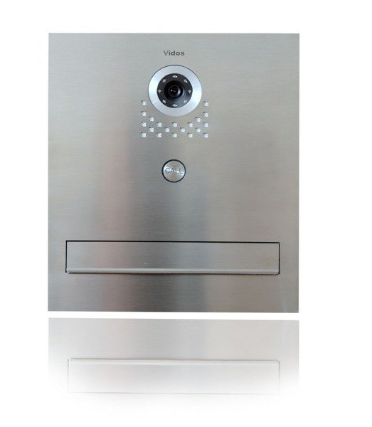 Zestaw Vidos Skrzynka na listy z wideodomofonem S551-SKM + Monitor M670W biały
