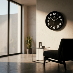  Ukryta kamera WiFi w zegarze ściennym 1080P – podgląd przez telefon, Tuya, kolor czarny