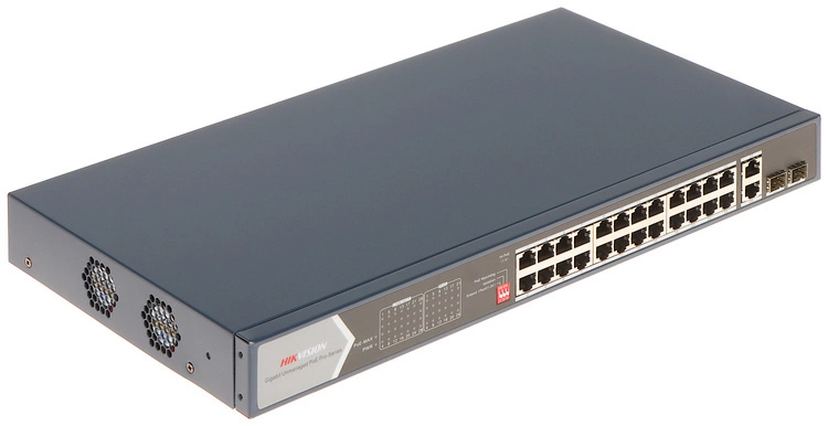 Switch POE DS-3E0528HP-E 24-PORTOWY SFP Hikvision