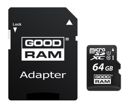Karta pamięci SD GoodRam UHS1 CL10 64GB + adapter