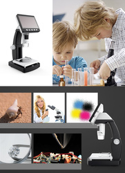 Mikroskop cyfrowy LCD 2Mpix 1000x 4.3" HDMI Inskam 306