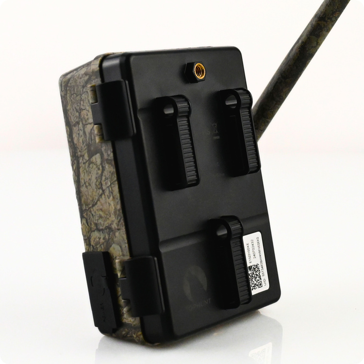 Zestaw Fotopułapka GSM Kamera Leśna TOPHUNT H6 Tree grain Panel Solarny 6xAkumulator 18650 Karta SD 32 GB Karta SIM Orange