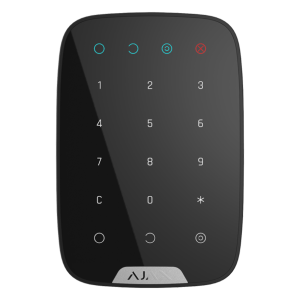 Bezprzewodowa dotykowa klawiatura Ajax Keypad czarna