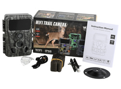 Fotopułapka RD3049pro – kamera leśna 4K WiFi z podglądem na żywo, 48 Mpx, PIR 180°, IP66