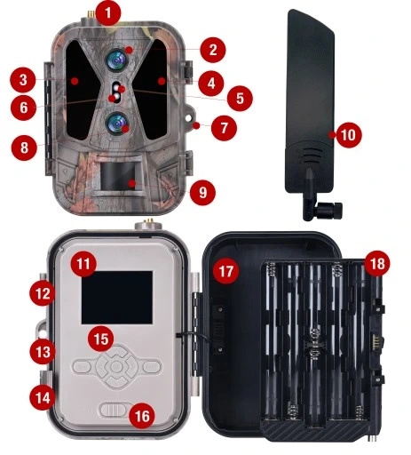 Zestaw Fotopułapka z podglądem na żywo HC-950Pro AKU + Preparat do wabienia dzików