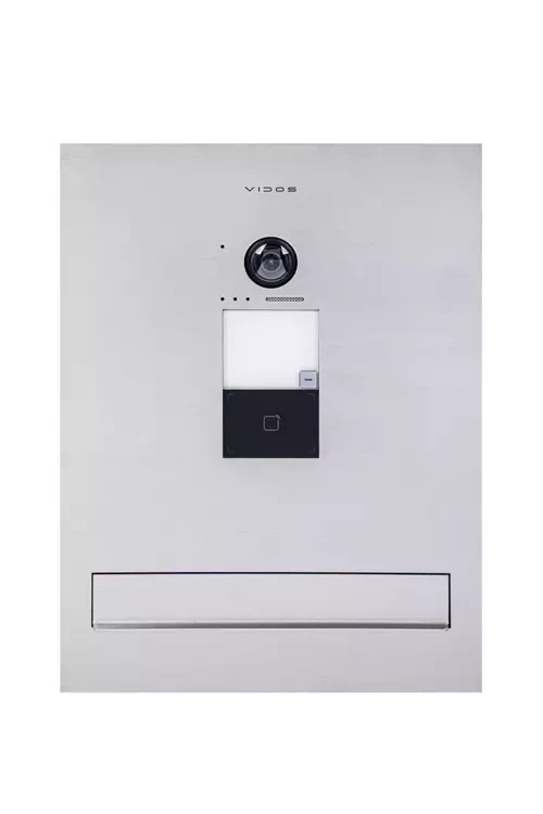 Zestaw Skrzynka na listy z wideodomofonem S2401-SKM + Monitor IP M2020 Vidos One + Switch POE PS42/60