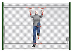 System ochrony ogrodzeń Forteza TRIBO-S 2 strefy