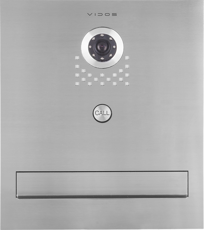 Zestaw Vidos Skrzynka na listy z wideodomofonem S551-SKM + Monitor M670W biały
