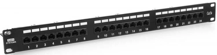 Patch panel 24-porty UTP5e 19" PP24E