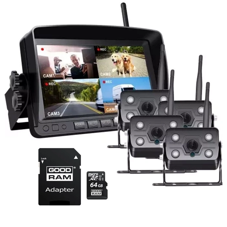 line SNR-CX77+ MBG Kamera cofania 4x607T1 Profesjonalna + 64GB