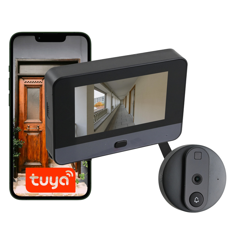 Wizjer elektroniczny judasz z czujnikiem ruchu JDS1 tryb nocny