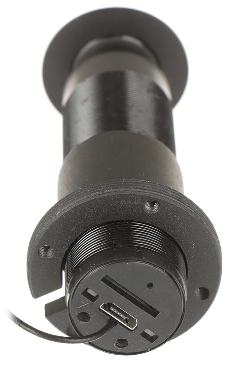 wizjer kamera widok od tyłu, montaż i wejście usb