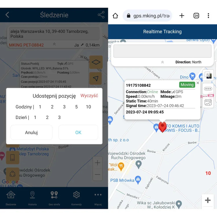 Lokalizator GPS MK50M 4G LTE do Pojazdu 80 Dni Pracy Bateria 6000mAh + Magnes