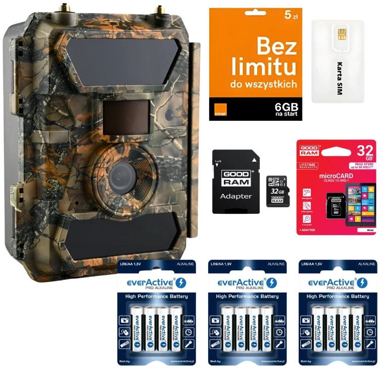 Zestaw fotopułapka SF4.0P-CWG Pro 100 LTE z akcesoriami do zdalnego monitoringu