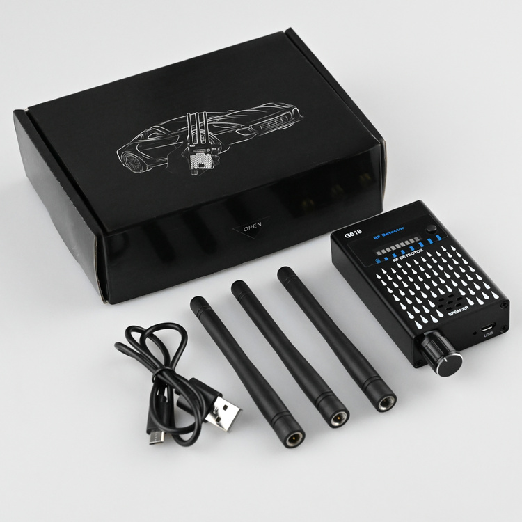 Wykrywacz podsłuchów, kamer i lokalizatorów GPS – MK618 do skanowania pomieszczeń 