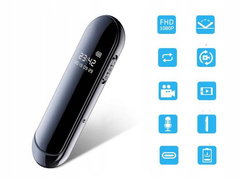 OULTLET Mini kamera szpiegowska V8 dyktafon 64GB Full HD LCD
