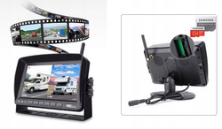 Bezprzewodowy Zestaw Cofania Monitor7" IPS+ KAMERA COFANIA 12-36V FHD SNR-CX77+607T1