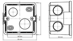 Obudowa podtynkowa DS-KAB86 Hikvision