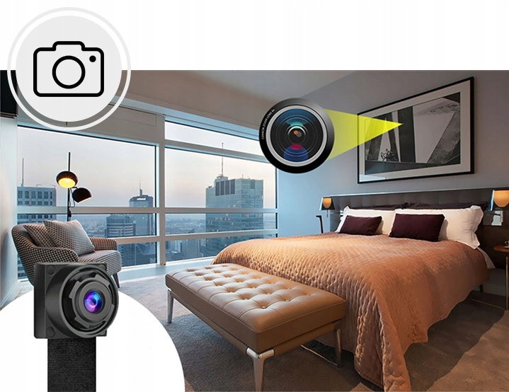 Mini kamera szpiegowska do ukrycia S80 Full HD pilot długi czas pracy