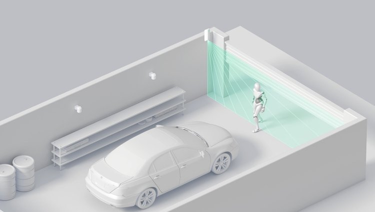 Bezprzewodowy kurtynowy czujnik ruchu Ajax MotionProtect Curtain