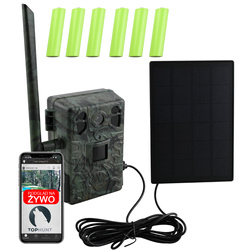 Kamera leśna fotopułapka z podglądem na żywo H6 TopHunt 2.7K 4G LTE Green