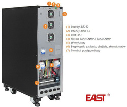 Zasilacz awaryjny UPS10KV-ON/3F (20x9Ah) East