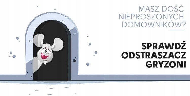 Skuteczny odstraszacz myszy, szczurów, kun, gryzoni Quattro Led