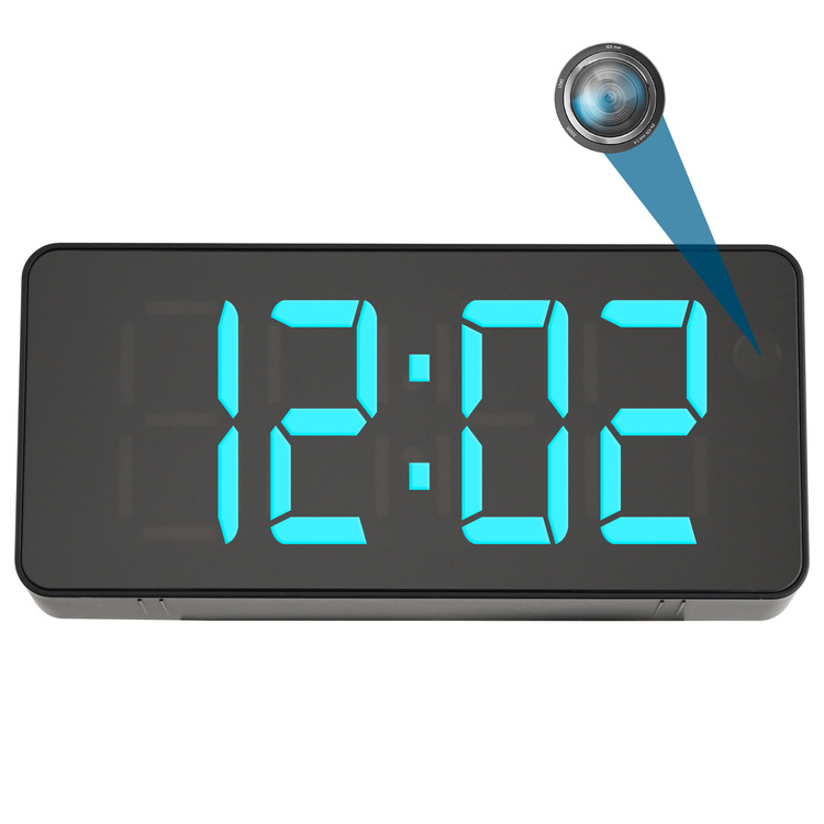 Mini kamera szpiegowska ukryta w zegar budzik WiFi podgląd na żywo