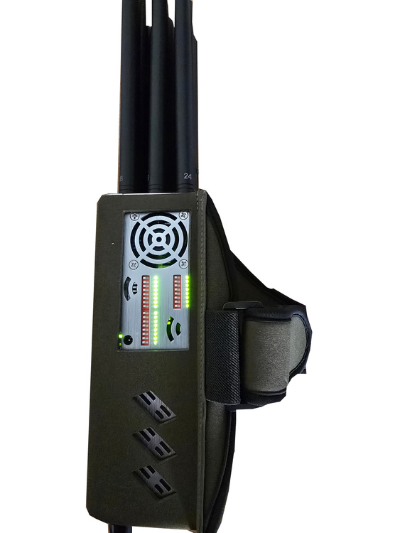 Profesjonalny zagłuszacz dronów sygnału WiFi Jammer 2G 3G 4G 5G 5,8G 2.4G WIFI VHF UHF GSM LTE 24W