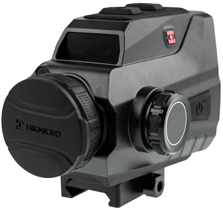 Celownik termowizyjny HIKMICRO TC19 z obiektywem 19 mm F1.0 na białym tle