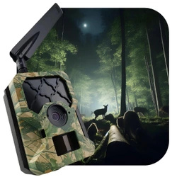Zestaw KameraFotopułapka Predator Eye i001AES szyfrowanie zdjęć Full-HD 4G LTE GSM 30MPX + 8XAA + SD 32GB + Karta SIM