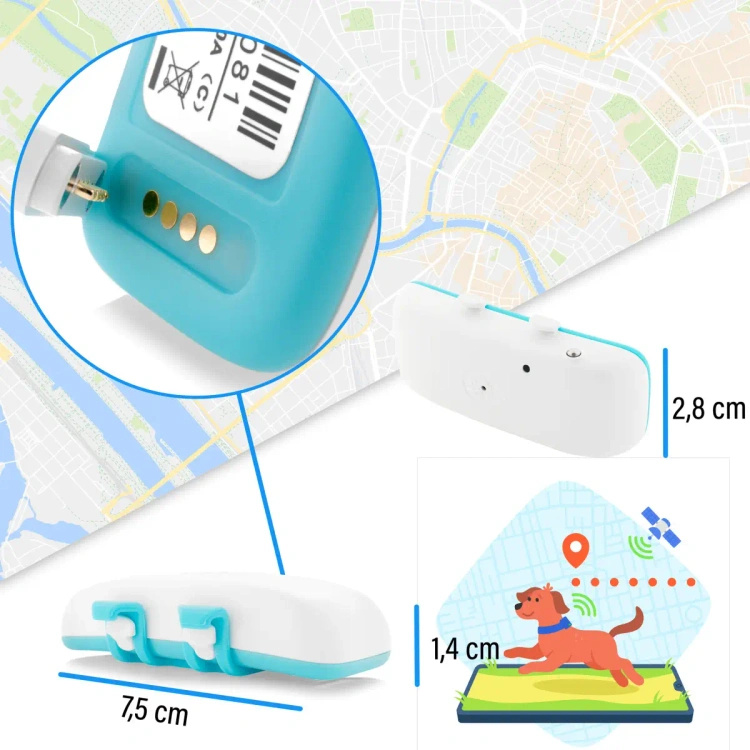 Lokalizator GPS dla MK032 Psa i Kota Do 5 Dni z Magnesem Wodoodporny IP65