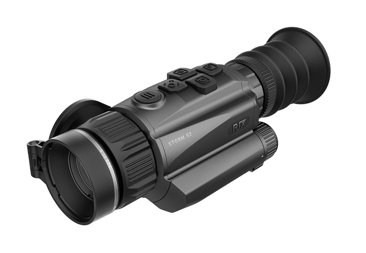 Urządzenie RIX TITAN T6 LRF - render od góry pokazuje przyciski oraz pokrętło